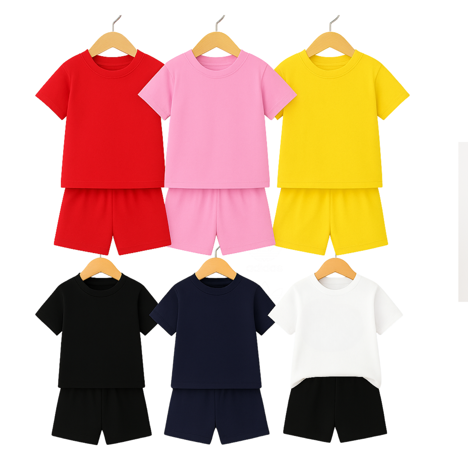 All Week Ready – 6 T-Shirts with Matching Pants