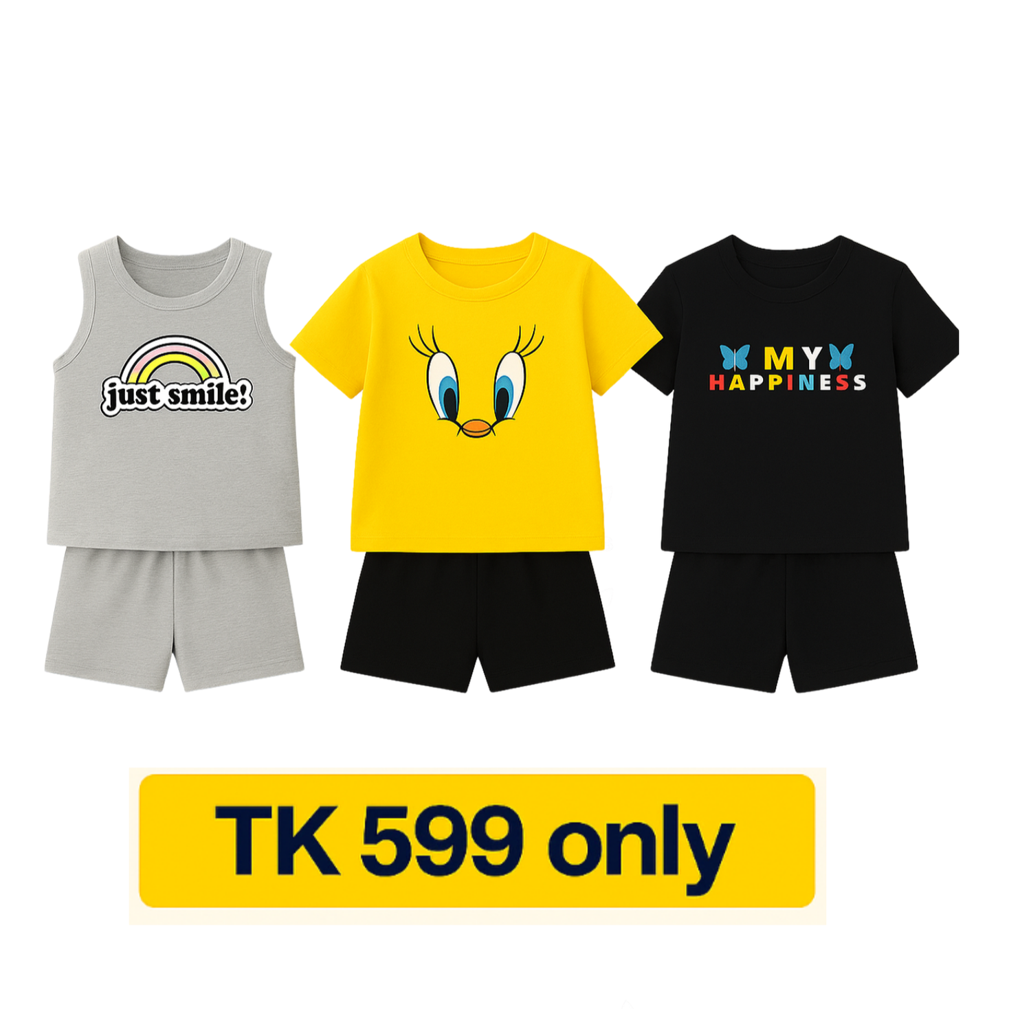 3 Outfit Bundle – Cool & Comfy Styles for Kids