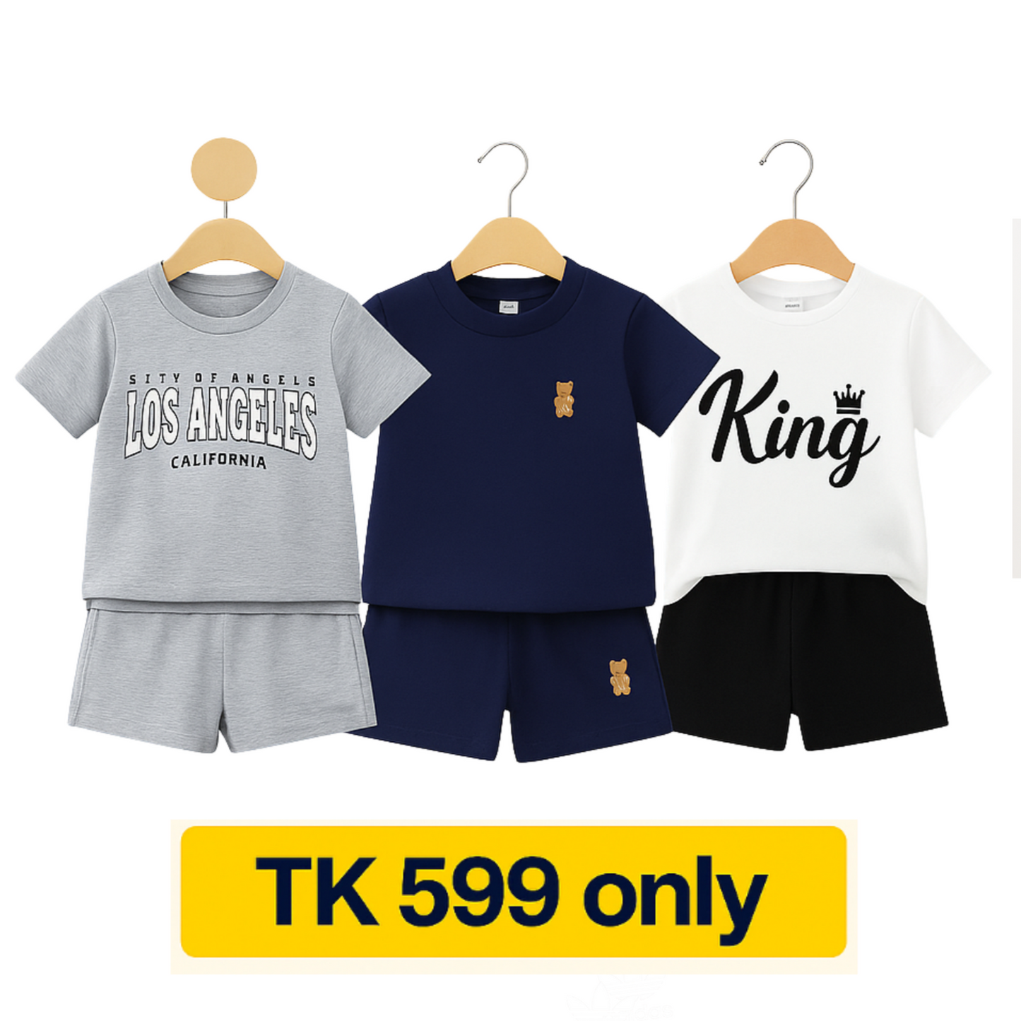 Best Value Pack – 3 T-Shirt & Pant Sets