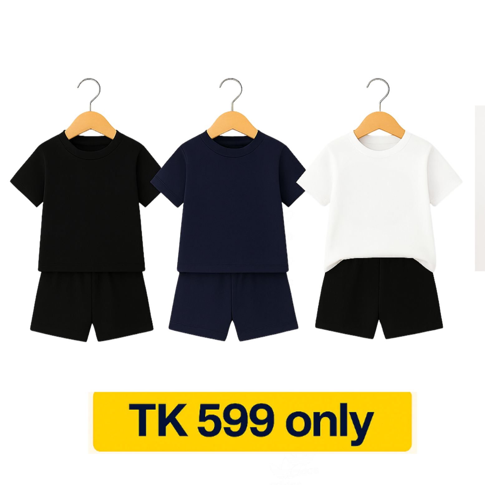 3-Piece T-Shirt & Pant Combo Set for Kids