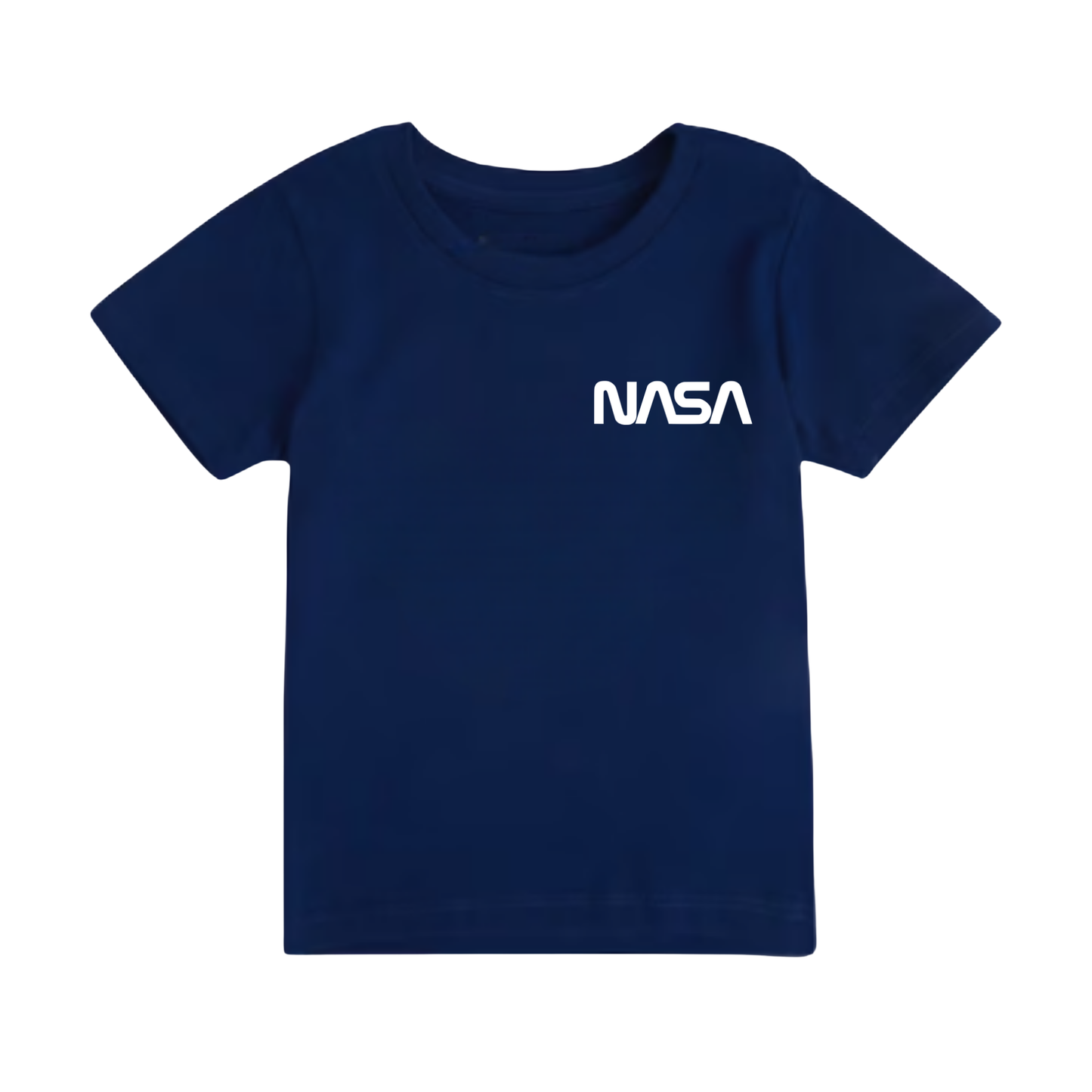 Basic Cotton Baby & Kids' Navy Blue T-Shirt – NASA Minimalist BT771