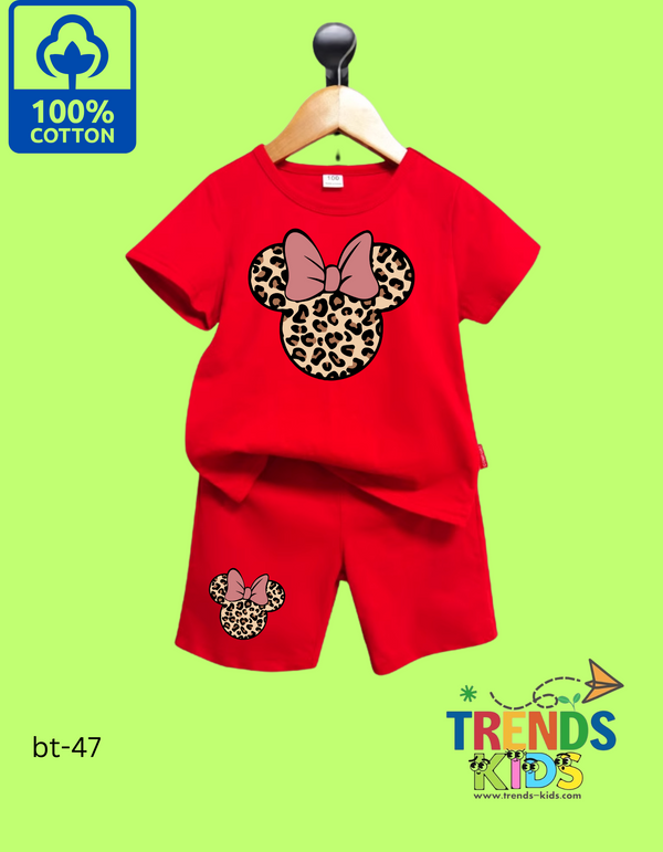 Baby & Kids Super Comfortable Red T-Shirt & Red Pants Set