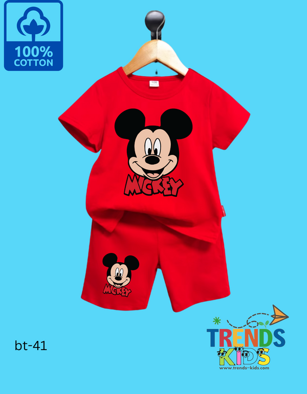 Baby & Kids Super Comfortable Red T-Shirt & Red Pants Set