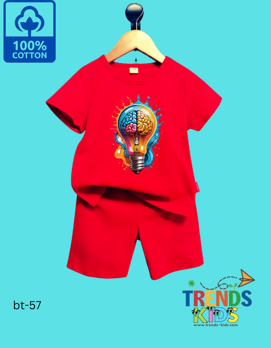 Light Bulb Red Set T-Shirt &  Pants