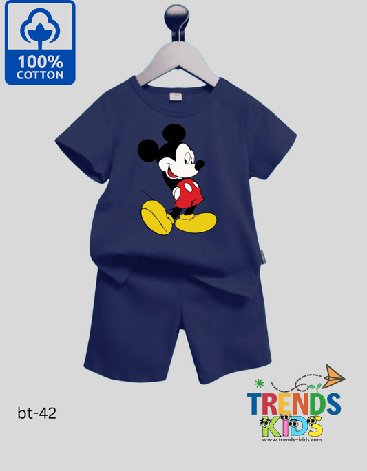 Mickey Mouse  T-Shirt & Pants NavyBlu Set