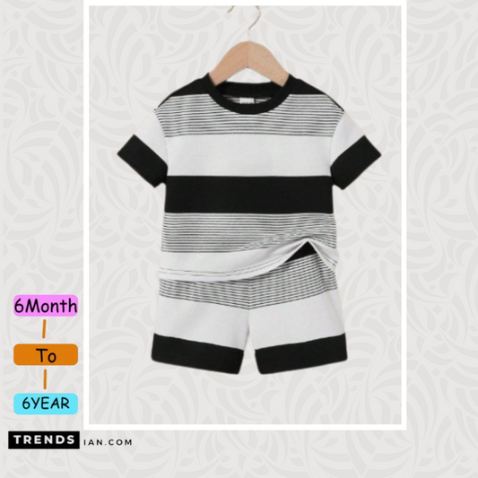 Trendy 2-Piece Tee Set for Boys & Girls