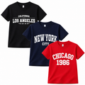 Kids City Print Premium Cotton T-Shirt (California / New York / Chicago) – Summer Collection