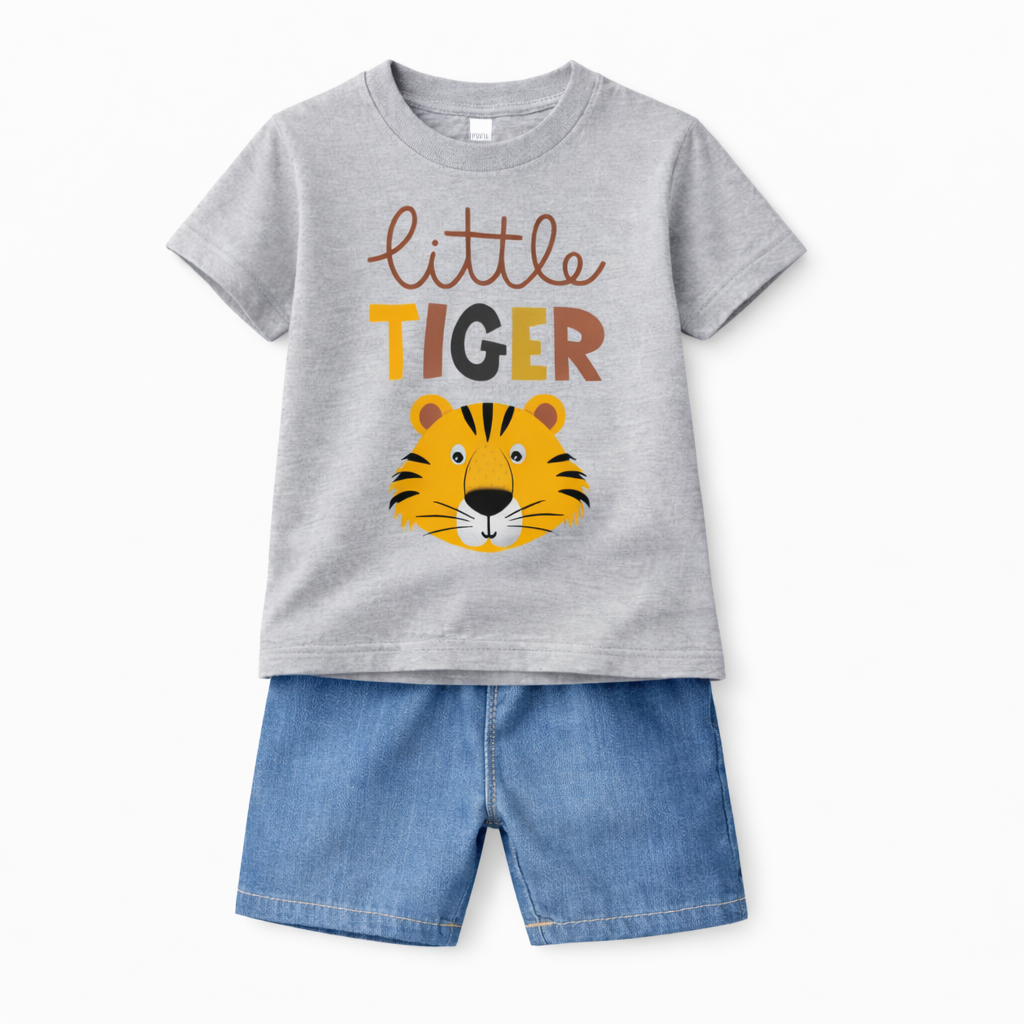 Little Tiger Kids T-Shirt – Premium Soft Cotton | Boys & Girls | DTGT1