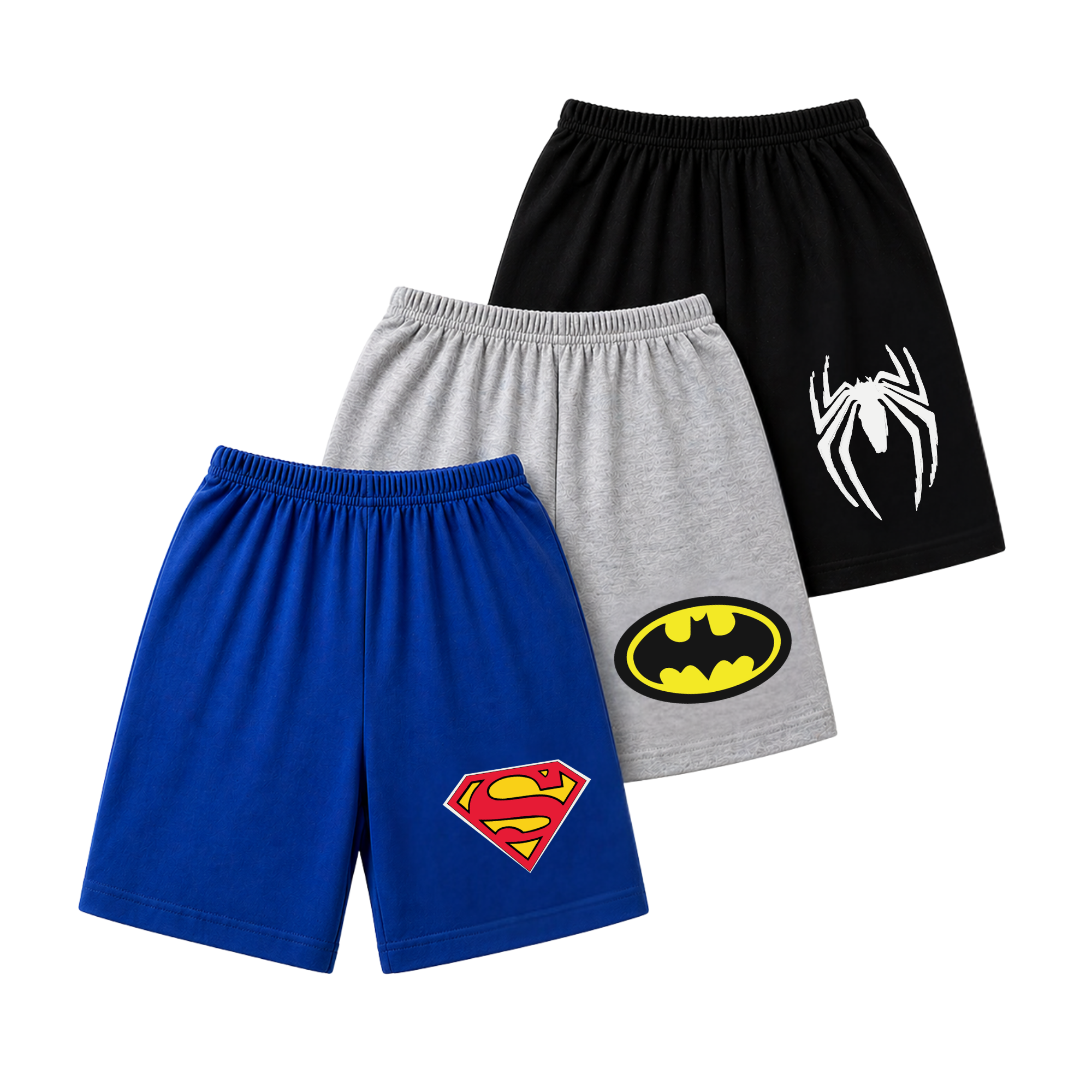 Kids Premium  Pack –Superhero Cotton Shorts Combo Pack (3 PCS)