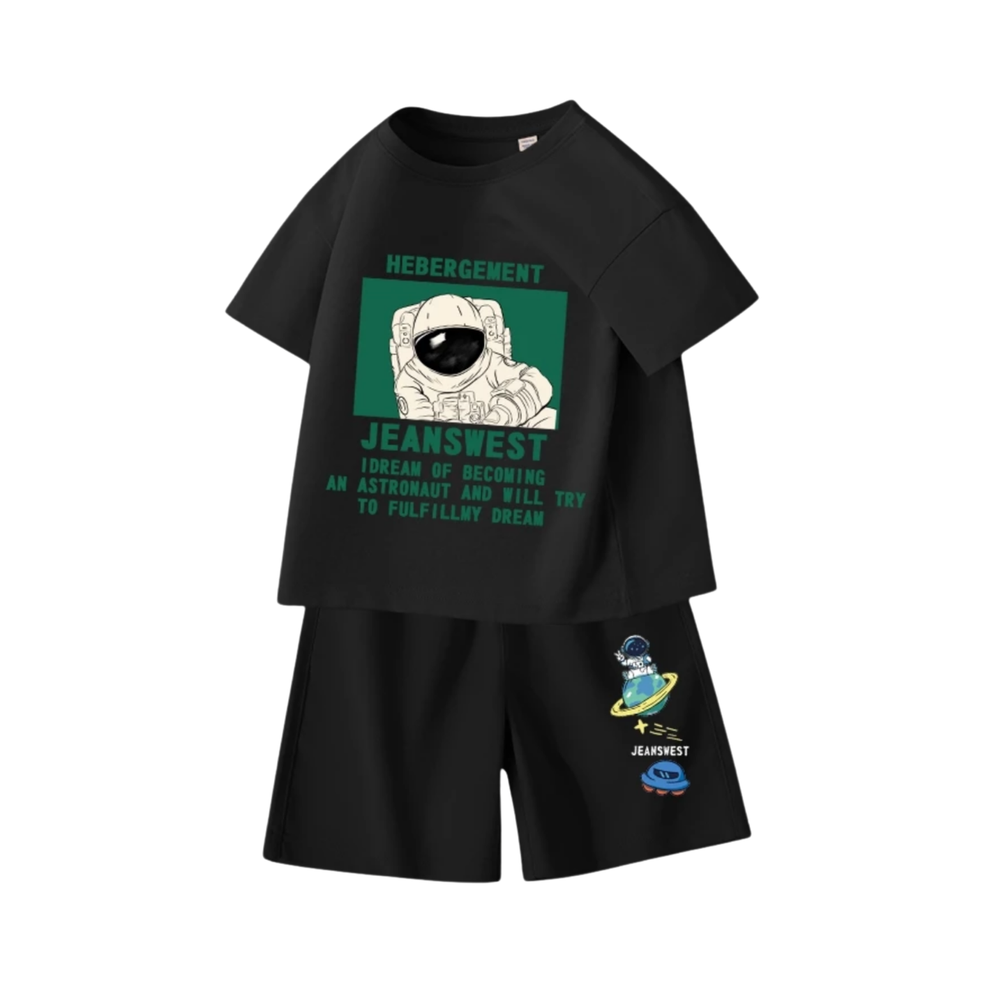 Premium T-Shirt + Pocket Shorts Astronaut Dreams Kids' -DTSET125