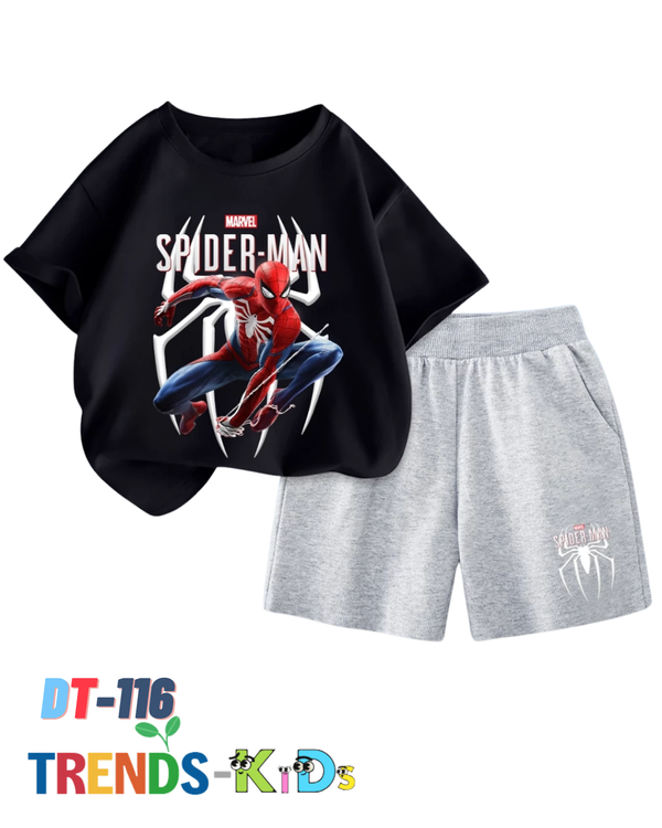 Super Soft Cotton T-Shirt & Shorts Set for spiderman