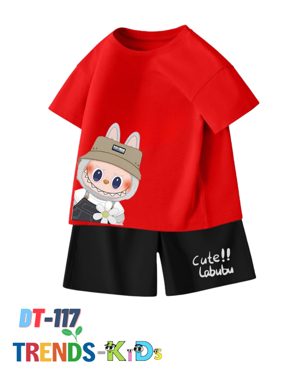 Cotton T-Shirt & Shorts Set for Active Kids