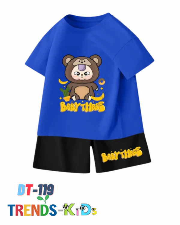 Easy Wear Kids Cotton T-Shirt & Shorts Set