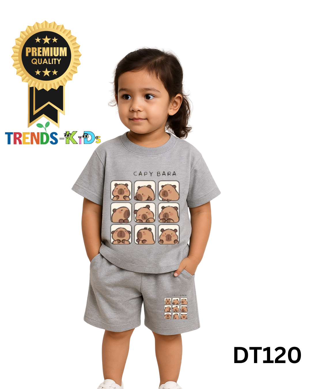 Kids Cotton T-Shirt & Shorts Set