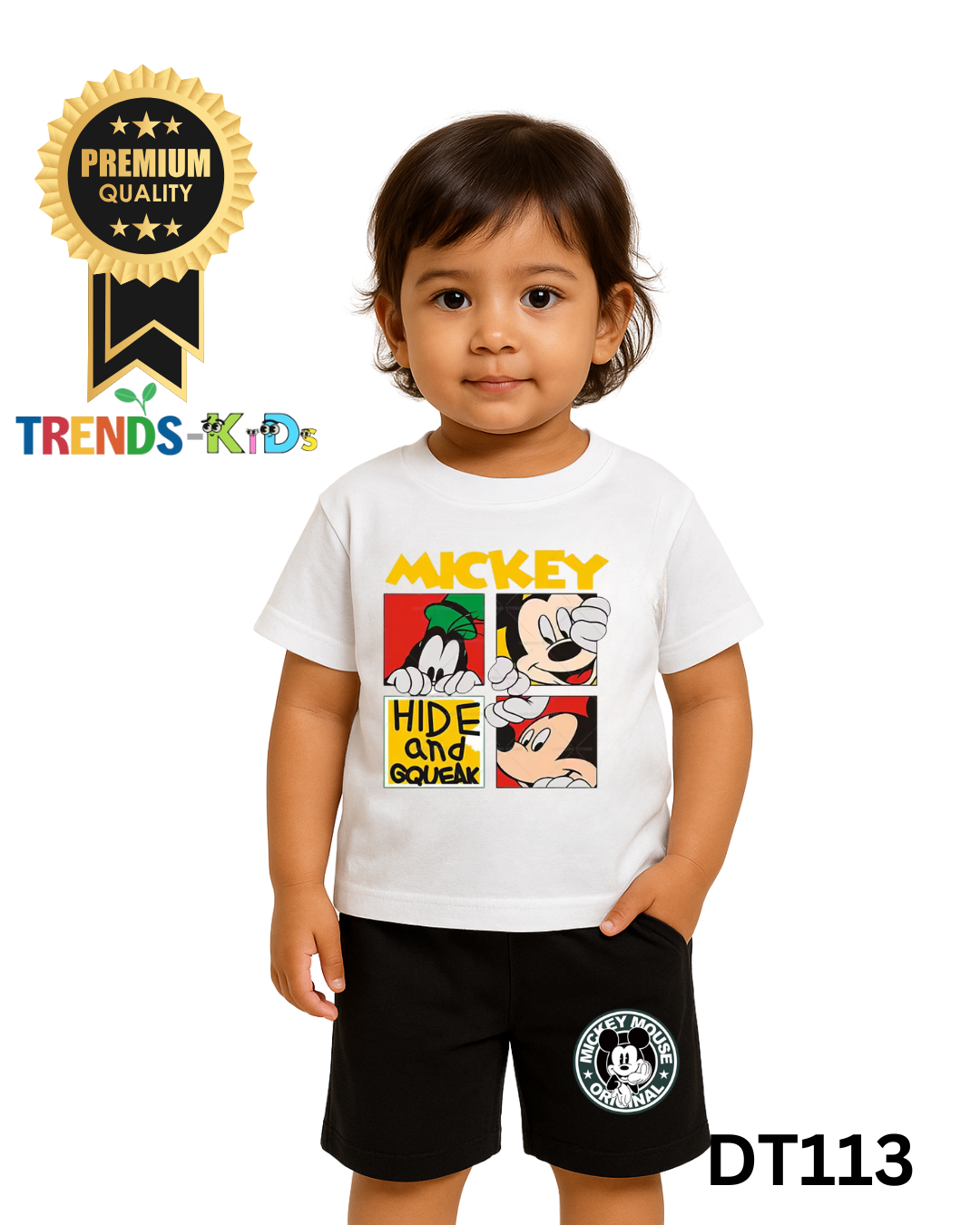 Casual Yet Classy – Kids' T-Shirt & Pant Set