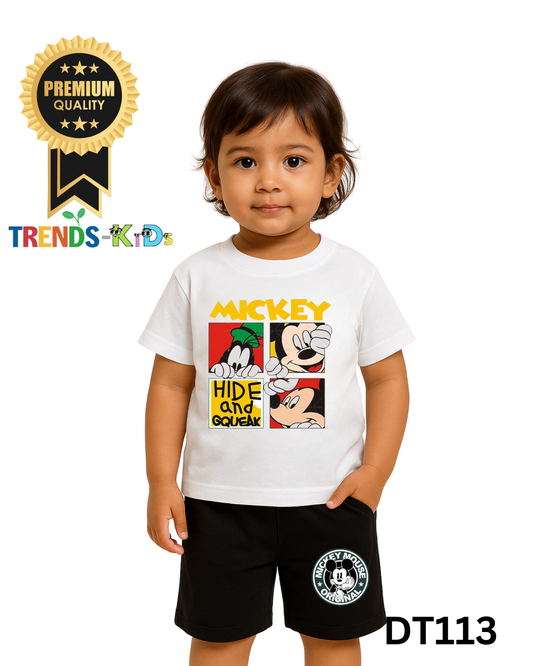 Casual Yet Classy – Kids' T-Shirt & Pant Set