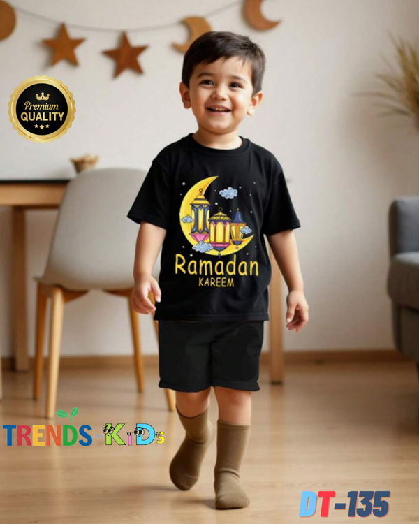 Premium Quality T-Shirt & Shorts Set  Ramadan Kareem