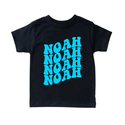 Premium Half Sleeve Baby & Kids NOAH  Black T-Shirt  DTB1