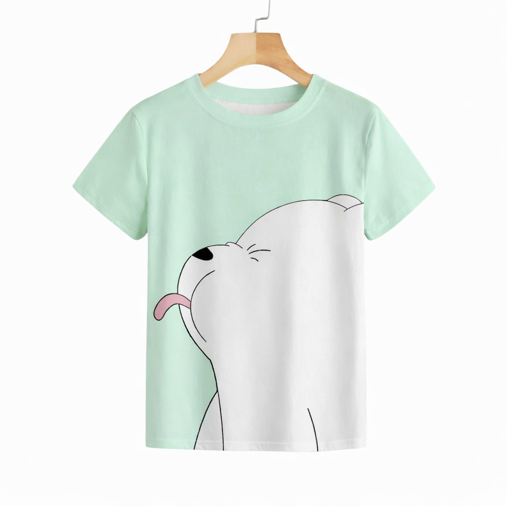 Premium T-Shirt Baby & Kids Half Sleeve T-Shirt  Mint Green DTPG1