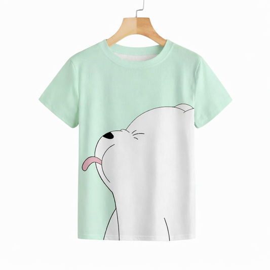 Premium T-Shirt Baby & Kids Half Sleeve T-Shirt  Mint Green DTPG1
