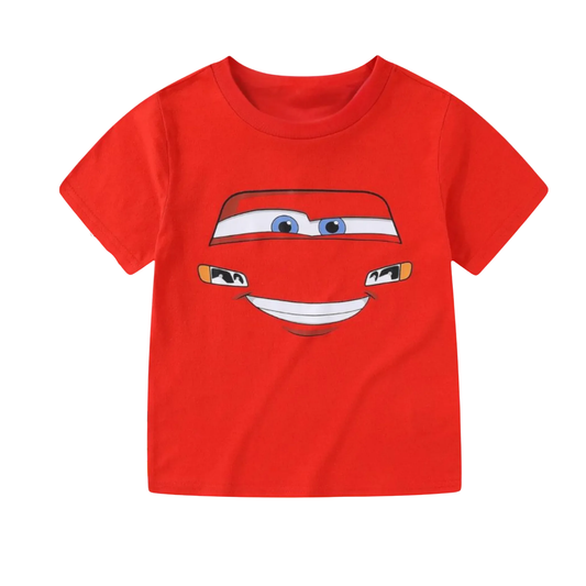 Premium Cotton  T-Shirt for Baby & Kids – Red Cars Movie DTR1