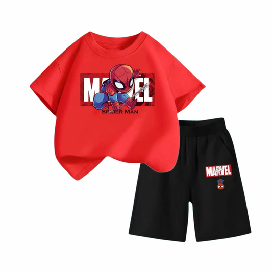 Premium T-Shirt + Pocket Shorts Kids' Matching Set T-Shirt Set  DTSET112