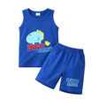 6–9 Months – Cute Dinosaur PrintBaby Boys Sleeveless T-Shirt & Shorts Set STSNND