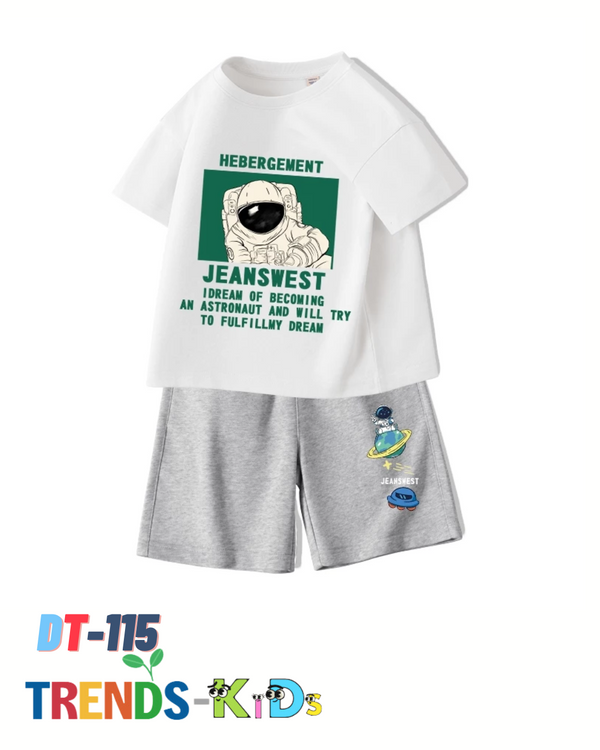 Astronaut Dreams Kids' T-Shirt & Shorts Set – Space Adventure