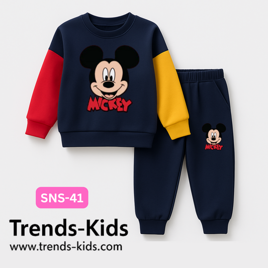 Mickey Mouse Premium Sweatshirt & Trousers – Two-Piece Outfit