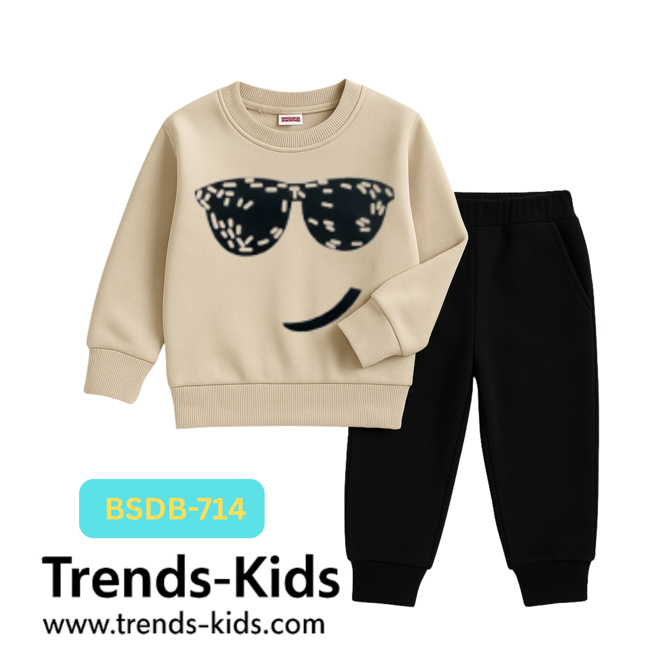 Sunglass Sweater And Trousers Two-Piece Sets  Kids Boys & Girls