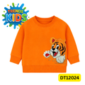 Tiger Print Kids Sweatshirt | Premium Terry Cotton Winter Wear for Boys & Girls