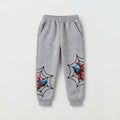 🕷️ Boys' Spider-Man Web Print Fleece Joggers (Grey)  – Winter Warm Soft Pants (Copy)