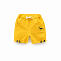 Premium Yellow Terry Cotton Kids Shorts – 300+ GSM | Soft & Comfortable