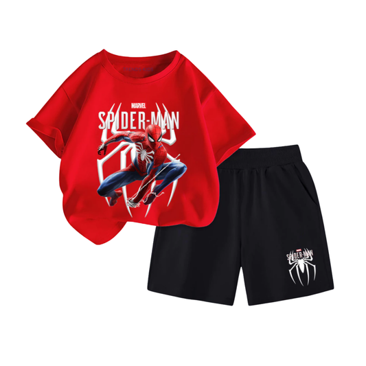 Premium Cotton Kids T-Shirt & Shorts Set – “ Cartoon Print Set