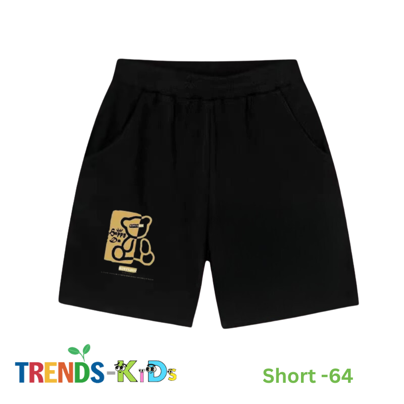 Adorable Baby Black Shorts with Pocket