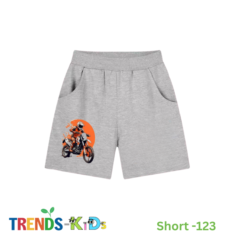 Simple Style Baby Grey Pocket Shorts