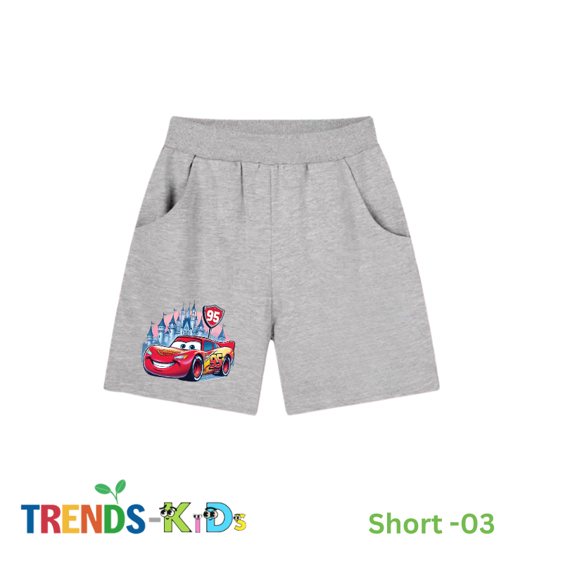 Clean Look Baby Grey Shorts with Pocket