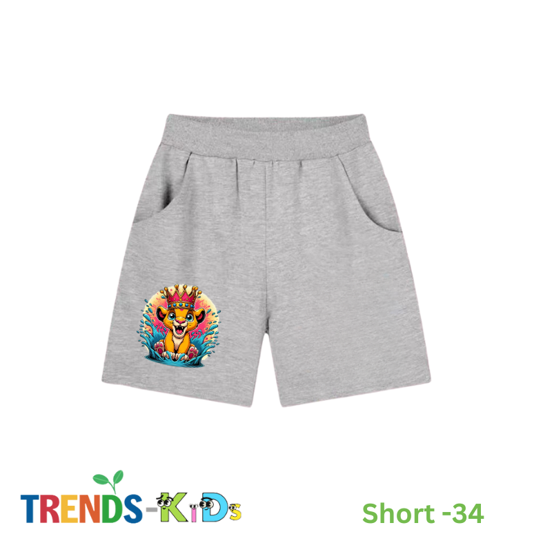 Comfy Fit Baby Grey Shorts with Pocke