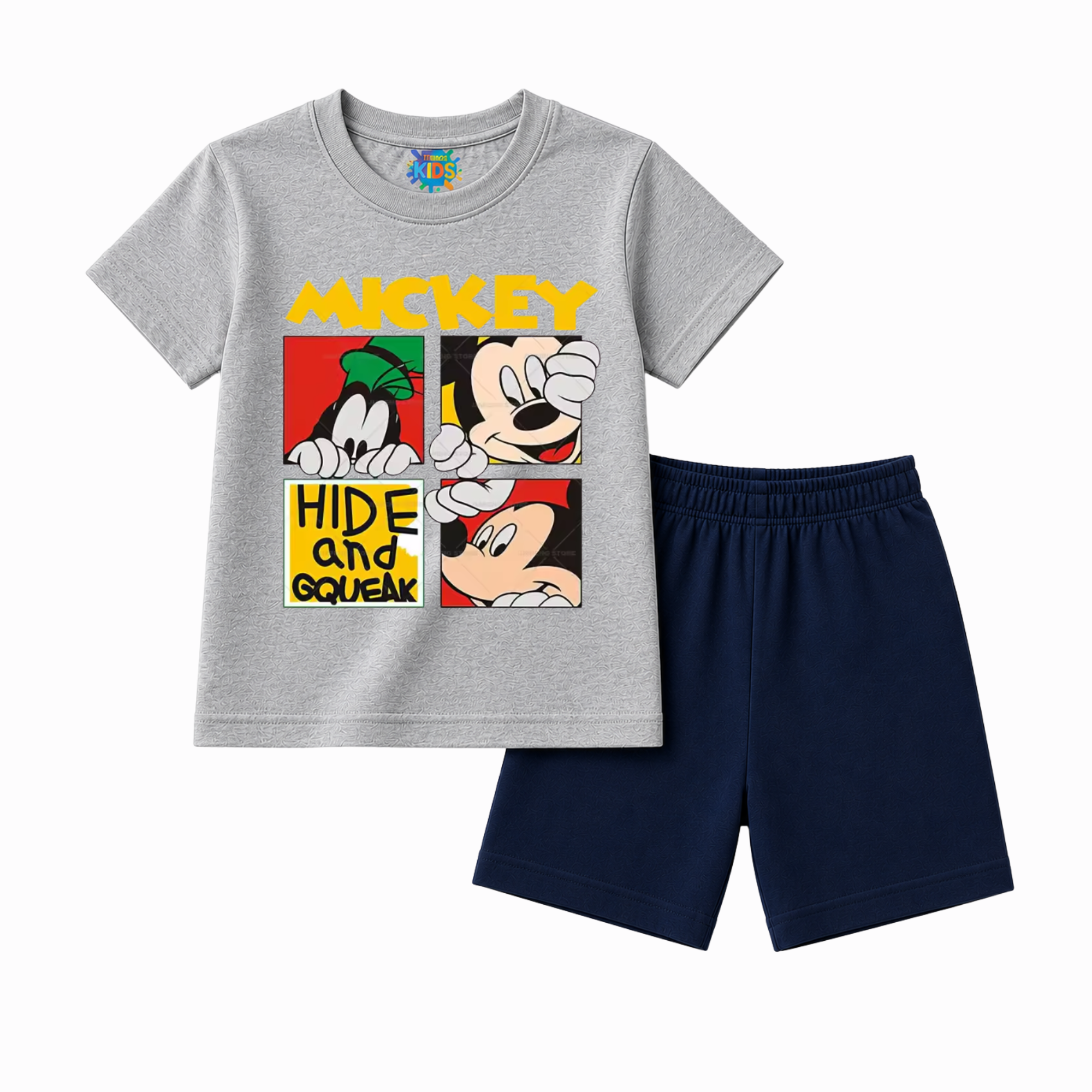 Round Neck Half Sleeve T-shirt & Short Latest Summer Clothing Sets