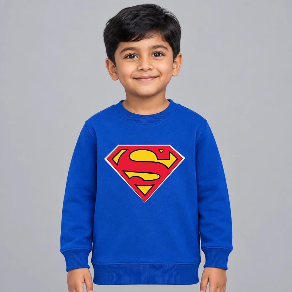 Royal Blue Kids Sweatshirt | Stylish Boys  Sweatshirt