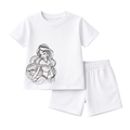 Princess Girls T-Shirt & Shorts Set – Premium Soft Cotton Kids Summer Outfit