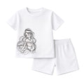 Princess Girls T-Shirt & Shorts Set – Premium Soft Cotton Kids Summer Outfit