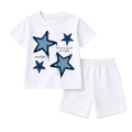 Star Print Kids T-Shirt & Shorts Set – Premium Cotton Summer Outfit