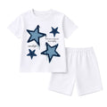 Star Print Kids T-Shirt & Shorts Set – Premium Cotton Summer Outfit
