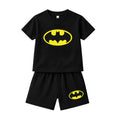 Kids Stylish Look Cotton T-Shirt – & Shorts Set Black Graphic Tee