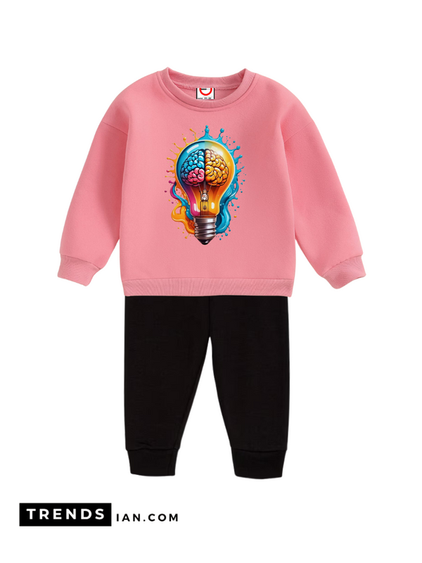 Brain Light Kids Boys & Girls Sweater And Trousers Two-Piece Sets Pb