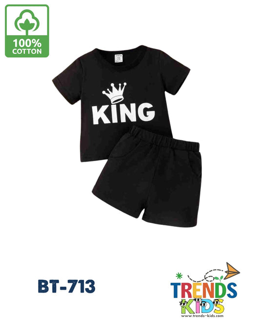 King Baby & Kids T-Shirt & Pants Set