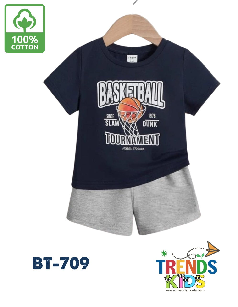 BASKETBALL T-Shirt & Pants Set