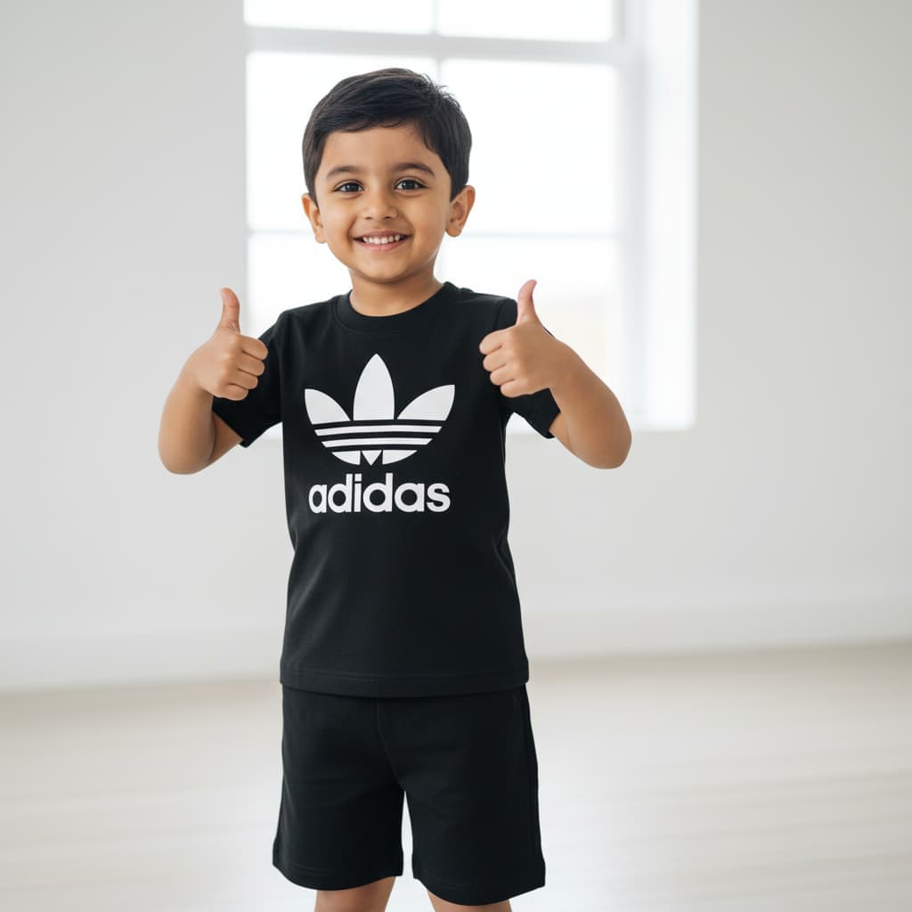 Cotton Kids  –Summer Children's Short Sleeve Shorts Set