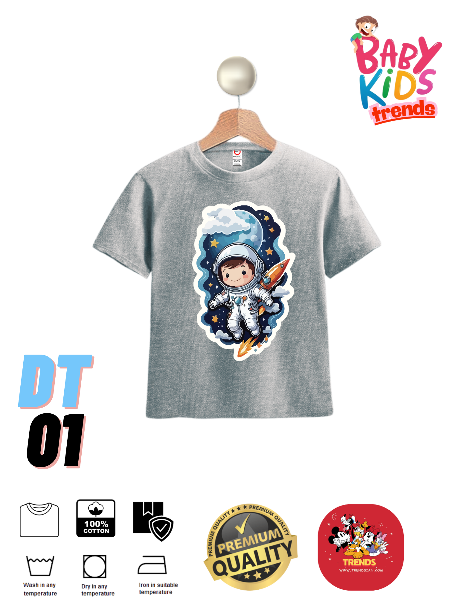 Astronaut Baby & Kids Premium T-Shirts
